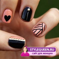 Маникюр на коротких ногтях в студии красоты nailsprofi.ru