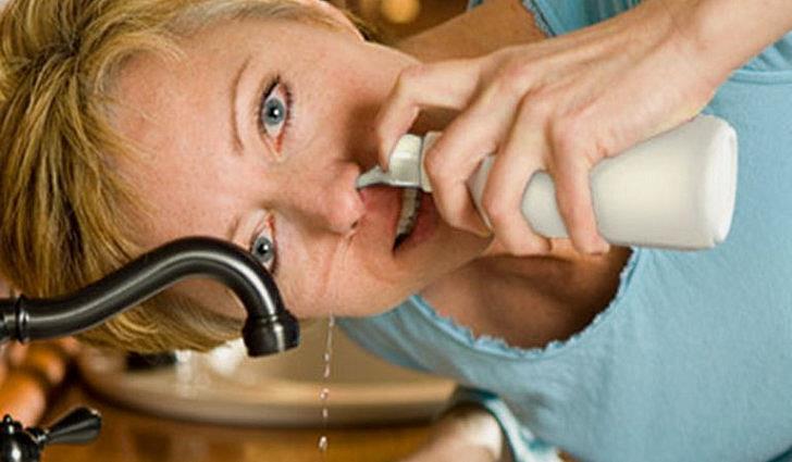 Лечение аденоидов у взрослых - промывание носоглотки