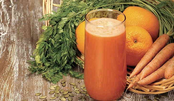 Чеснок с морковным соком от стоматита